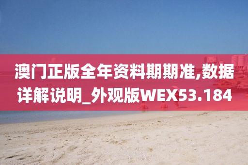 澳门正版全年资料期期准,数据详解说明_外观版WEX53.184