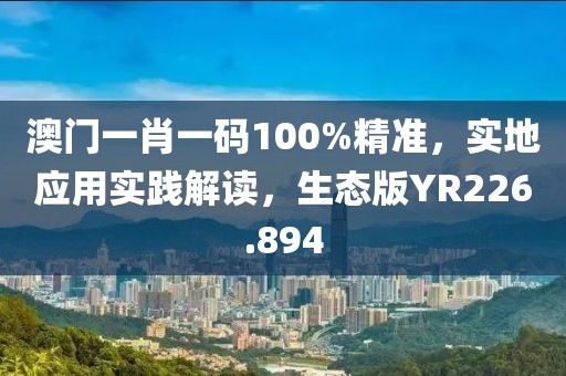 澳门一肖一码100%精准，实地应用实践解读，生态版YR226.894