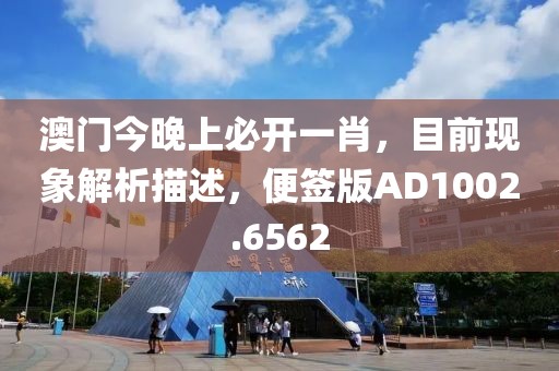 澳门今晚上必开一肖，目前现象解析描述，便签版AD1002.6562