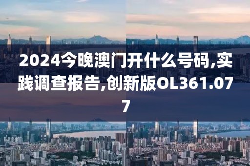 2024今晚澳门开什么号码,实践调查报告,创新版OL361.077