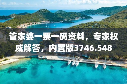 管家婆一票一码资料，专家权威解答，内置版3746.548
