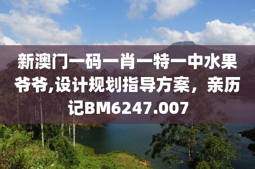 新澳门一码一肖一特一中水果爷爷,设计规划指导方案，亲历记BM6247.007