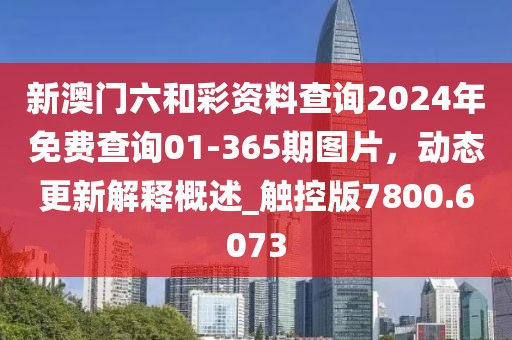 新澳门六和彩资料查询2024年免费查询01-365期图片，动态更新解释概述_触控版7800.6073
