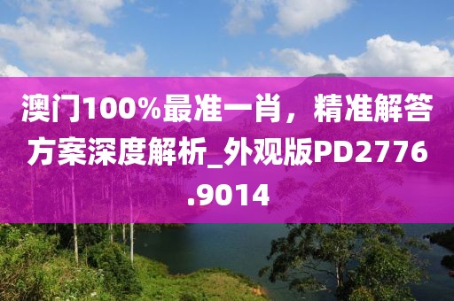 澳门100%最准一肖，精准解答方案深度解析_外观版PD2776.9014