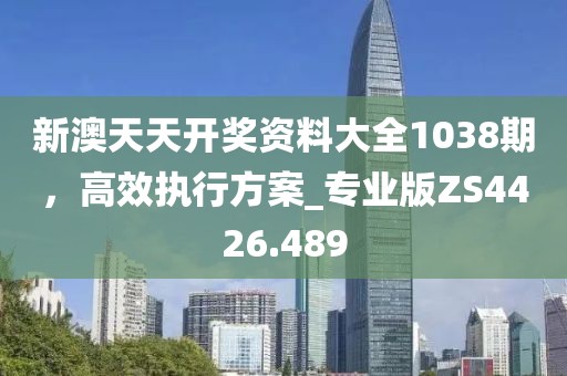 新澳天天开奖资料大全1038期，高效执行方案_专业版ZS4426.489